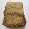 Thick bullion fringe - 200mm (6'') -  antique gold, full reel across the table