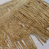 Thick bullion fringing - 200mm (8'') -  antique gold