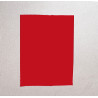 Iron-on - repair fabric - red color, placed on a white background