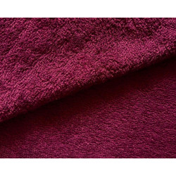 Bamboo terry towelling fabric- Burgundy