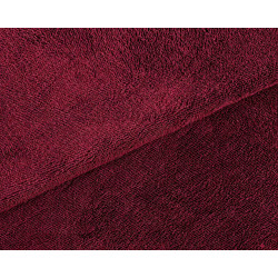 Bamboo terry towelling fabric- Burgundy
