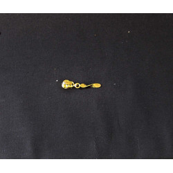 zip slider-metal- size 3 -gold