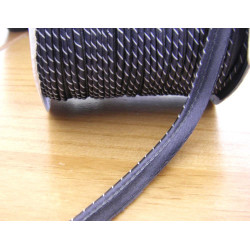 Flanged fabric piping - two-color -grey&white