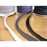 Flanged fabric piping cord - two-color -grey&white