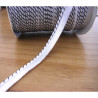 Flanged fabric piping - two-color -white&black