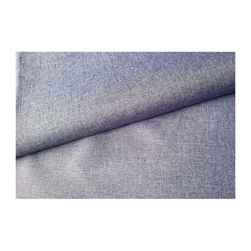 Oxford - Water-resistant canvas fabric - blend dark blue denim, a photo of the fabric with the fold