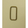 Rectangle Metal D ring - 25mm - antique brass