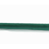 Plain, fern green flanged piping cord on a white background
