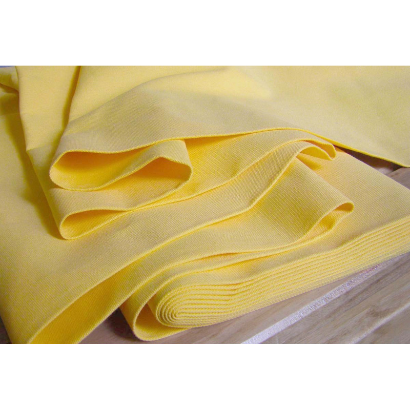 Cotton canvas fabric - yellow - 100% cotton