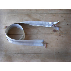 double slider zip - light gray , length from 50cm -80cm