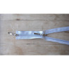 double slider zip - light gray , length from 50 -90cm
