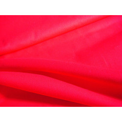 Heavy weight panama fabric - poppy red - 100% cotton, the fabric folded across the frame