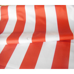 Outdoor waterproof fabric - red stripes