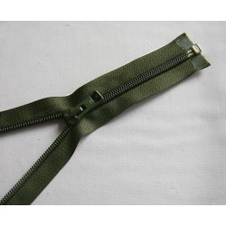 plastic coil zip - seaweed green - length from 30cm to 70cm