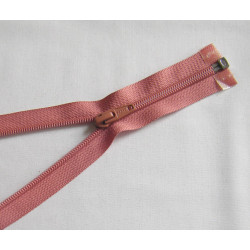 plastic coil zip - coral pink - length from 30cm to 70cm