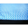 Mini turquoise&white Zig Zag - 100% Cotton