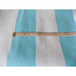 Turqouise&white stripes 80mm/80mm