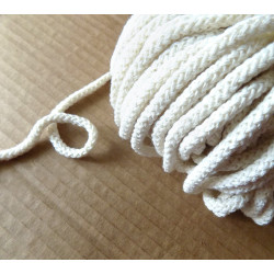 Braided Cotton Cord 5mm - off white
