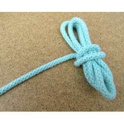 Braided Cotton Cord 5mm - mint green