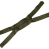 double slider chunky zip -  dark olive- 110cm