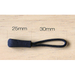 zip puller -  black- sport style