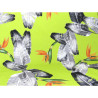 Tropical print fabric  Giant Banana Leaves & Strelizia flower