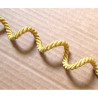 Decorative twisted rope  7mm - gold color, on the photo full reel of the cord