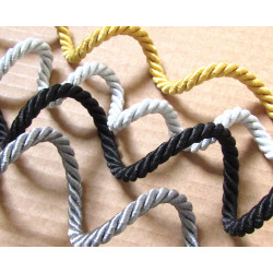 Set of 4 colors - Decorative twisted rope, on the photo twist of the cords, across the shot