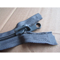  reversible plastic coil zip -  grey 75cm