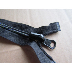 reversible plastic coil zip -  black 70cm