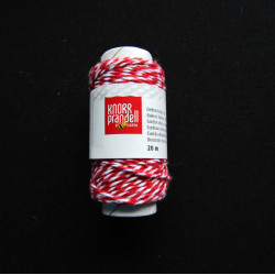Bakers twine -1,5mm red&white