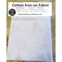 Iron-on  repair fabric - white