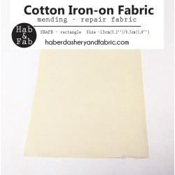 Iron-on  repair fabric - light beige