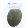 Iron-on cotton elbow patches - olive brown