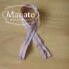 metal zip - pale pink -50cm -Nickel 