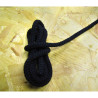 Braided Cotton Cord 8mm -  black -10m