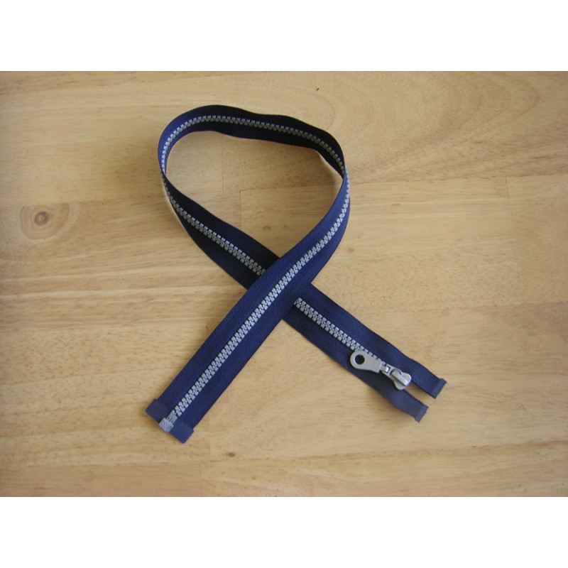 chunky zip - open end - 60cm - navy
