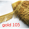 bullion fringing  in gold color, 80mm long, the trim is made of polypropylene