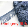  bullion fringe - steel grey806  - 80mm