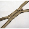 double slider zip - beige  -plastic zip - 130cm long