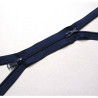 double slider zip - navy - plastic coil zip - 130cm long