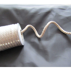 Decorative twisted rope  7mm - white