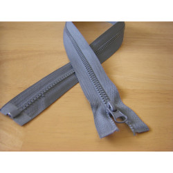 chunky zip - open end - 75cm - grey