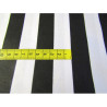 black&white stripes 25mm/25mm- medium cotton fabric, the capture with the ruler