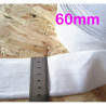 black flat elastic - 60mm