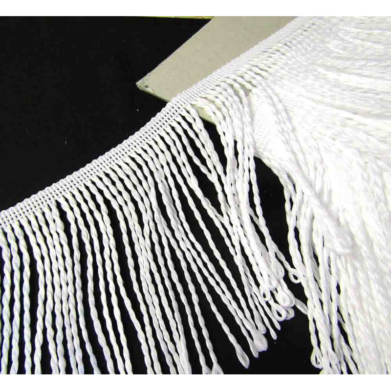 bullion fringe - white - pearl 001 - 120mm bullion fringe - white - pearl 001 - 120mm