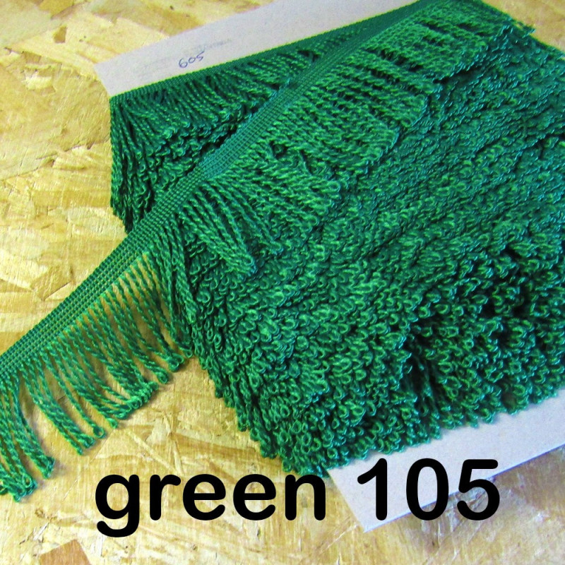 bulion fringe - green 105  - 60mm wide