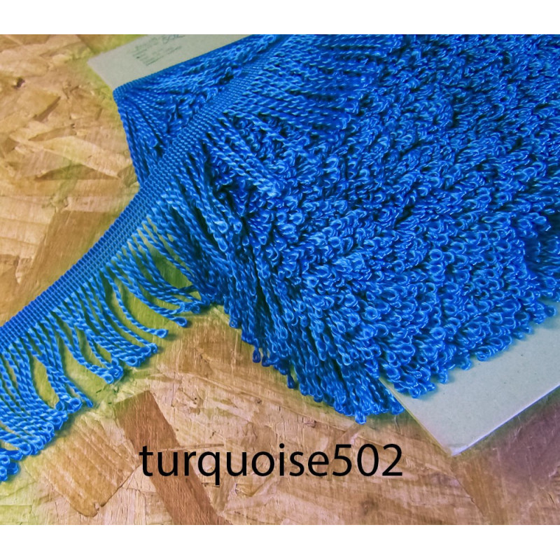 bulion fringe - turquoise 502 - 60mm wide