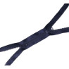 double slider chunky zip - navy  -110cm 