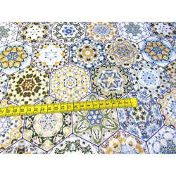 Waterproof fabric -  Portuguese Tiles